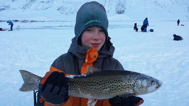 Ice fishing tour from Akureyri
