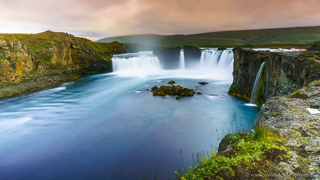 Goðafoss Waterfall & Christmas house, a 4 hour cruise ship tour