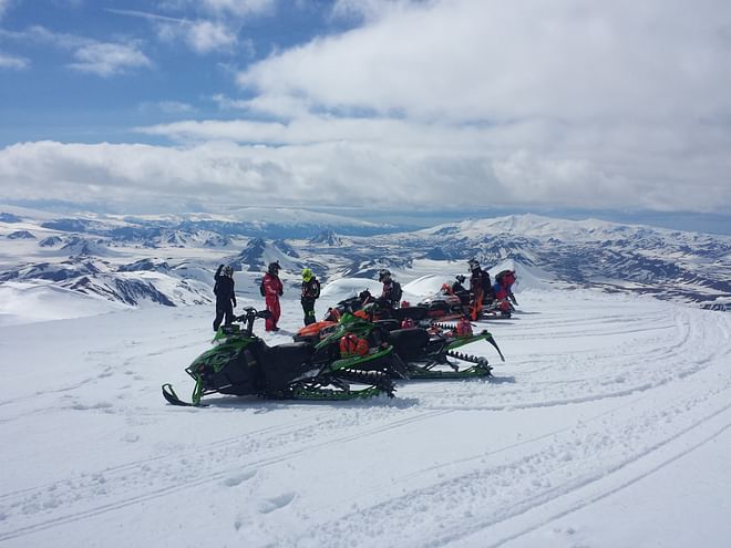 Landmannalaugar highland Snowmobiling tour