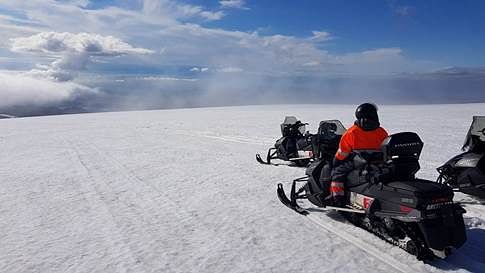  Eyjafjallajökull Snowmobiling Tour
