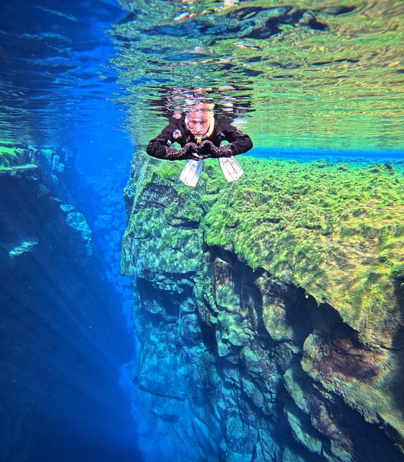 Snorkeling between Continents in Silfra - Free Underwater Photos