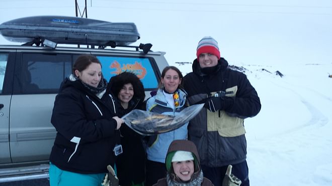 Ice fishing tour from Akureyri