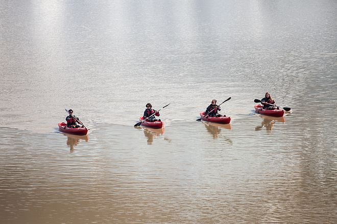 Kayaking by the Glacier