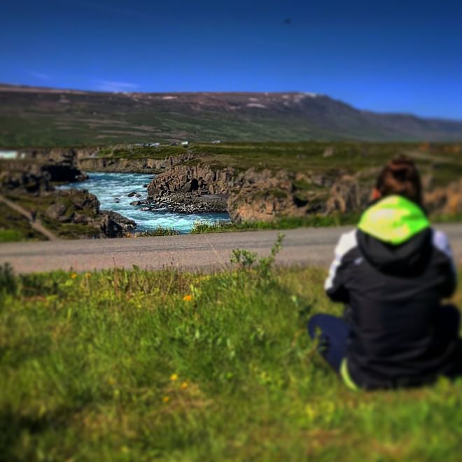 Goðafoss Waterfall & Christmas house, a 4 hour cruise ship tour