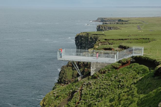 Langanes birdcliffs and ruins