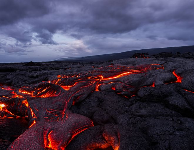 Private volcano eruption hike to Meradalir