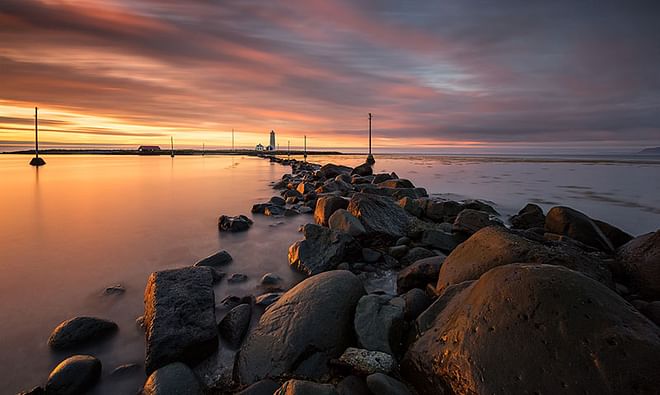 Midnight Sun in Westfjords Photography Workshop