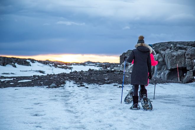 Lake Mývatn Snowshoe Hiking 