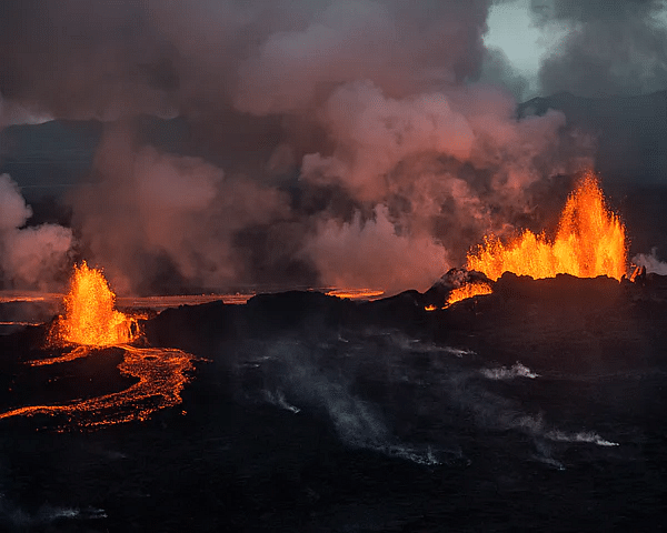 Private volcano eruption hike to Meradalir