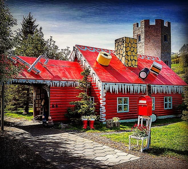 Goðafoss Waterfall & Christmas house, a 4 hour cruise ship tour