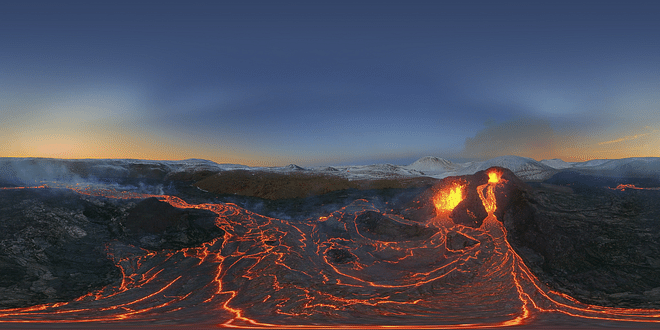 Volcano Movie - All the latest eruptions in Iceland in 4K at the LAVA Centre Volcano Cinema