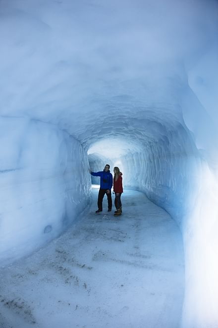 Into the Glacier Ice Tunnel and Snowmobile Combo