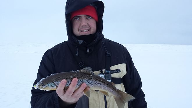 Ice fishing tour from Akureyri