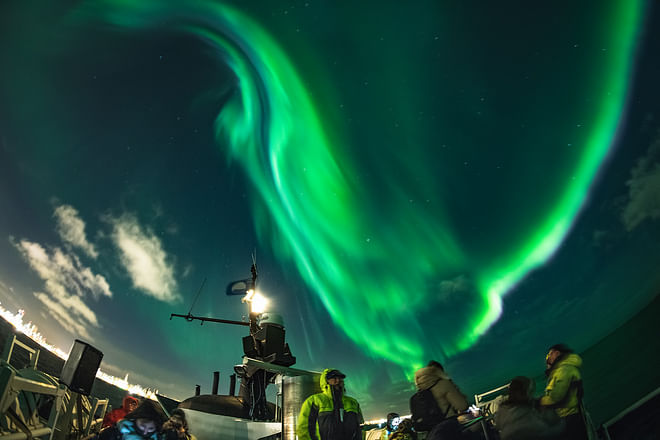 Northern Lights by Boat