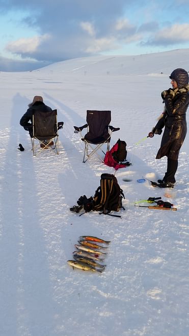 Ice fishing tour from Akureyri