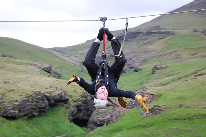 A Zipline in Vik, South Iceland