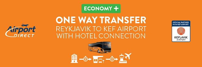 Airport Direct Economy + Hotel pick up (Reykjavik to Keflavik Airport)